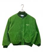 Sauras Being×LFYTソーラス ビーイング×エルエフワイティー）の古着「CORDUROY VARSITY JACKET」｜黄緑