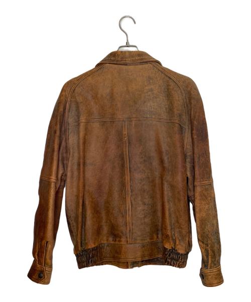 moda italiana（モーダイタリアーナ）moda italiana (モーダイタリアーナ) moda italiana モーダイタリアーナ レザージャケット ブラウン サイズ:Mの古着・服飾アイテム
