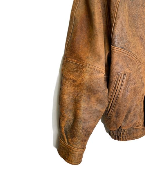 moda italiana（モーダイタリアーナ）moda italiana (モーダイタリアーナ) moda italiana モーダイタリアーナ レザージャケット ブラウン サイズ:Mの古着・服飾アイテム