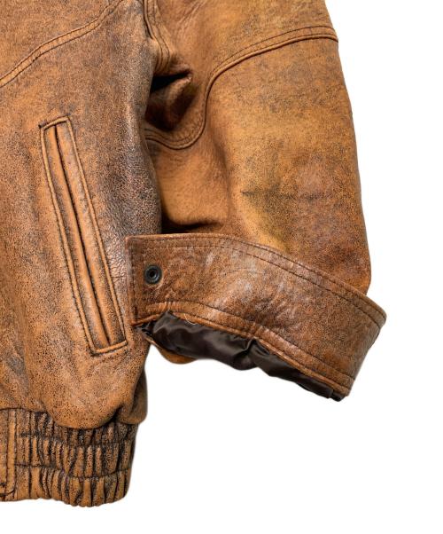 moda italiana（モーダイタリアーナ）moda italiana (モーダイタリアーナ) moda italiana モーダイタリアーナ レザージャケット ブラウン サイズ:Mの古着・服飾アイテム