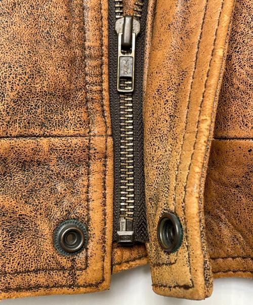 moda italiana（モーダイタリアーナ）moda italiana (モーダイタリアーナ) moda italiana モーダイタリアーナ レザージャケット ブラウン サイズ:Mの古着・服飾アイテム