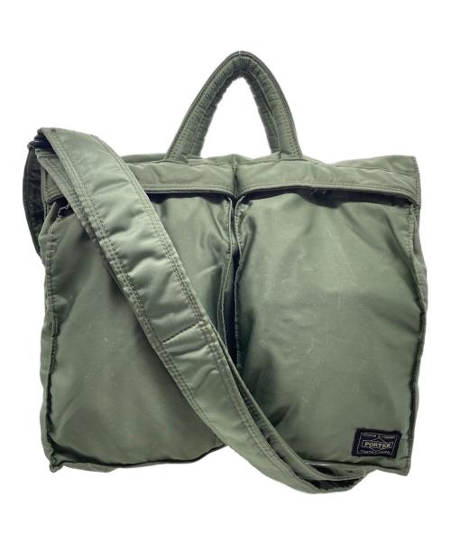 PORTER（ポーター）PORTER (ポーター) PORTER ポーター タンカー ショルダーバッグ 2WAY グリーンの古着・服飾アイテム