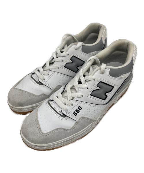 NEW BALANCE（ニューバランス）NEW BALANCE (ニューバランス) スニーカー ホワイト×グレー サイズ:26.5の古着・服飾アイテム