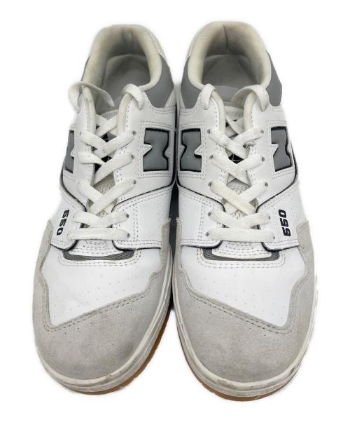 NEW BALANCE（ニューバランス）NEW BALANCE (ニューバランス) スニーカー ホワイト×グレー サイズ:26.5の古着・服飾アイテム