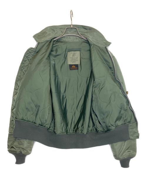 ALPHA（アルファ）ALPHA (アルファ) フライトジャケット オリーブ サイズ:Ｍの古着・服飾アイテム