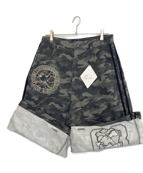 GALFY（ガルフィー）GALFY (ガルフィー) カモフラかも？デカパンショーツ カーキ サイズ:XL 未使用品の古着・服飾アイテム