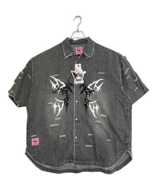 GALFY（ガルフィー）GALFY (ガルフィー) Sanrio (サンリオ) シャツ ブラック サイズ:L 未使用品の古着・服飾アイテム