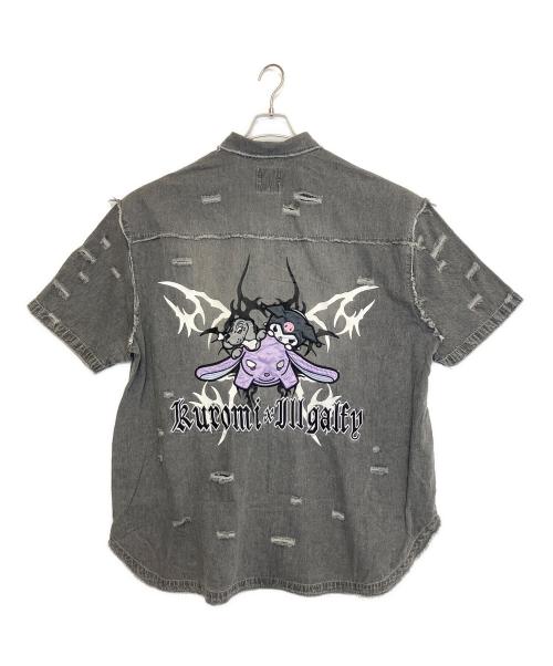 GALFY（ガルフィー）GALFY (ガルフィー) Sanrio (サンリオ) シャツ ブラック サイズ:L 未使用品の古着・服飾アイテム
