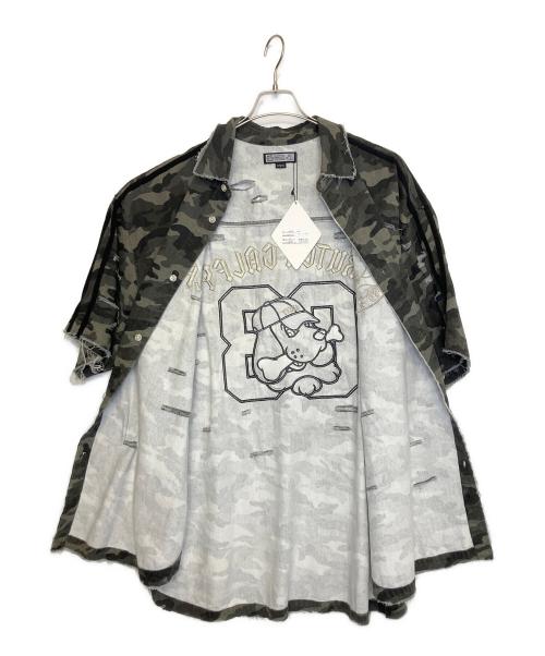GALFY（ガルフィー）GALFY (ガルフィー) カモフラかも？ボロボロシャツ カーキ サイズ:XL 未使用品の古着・服飾アイテム