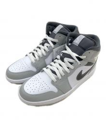 NIKE（ナイキ）の古着「Air Jordan 1 Mid "Grey White/Anthracite"」｜グレー×ホワイト