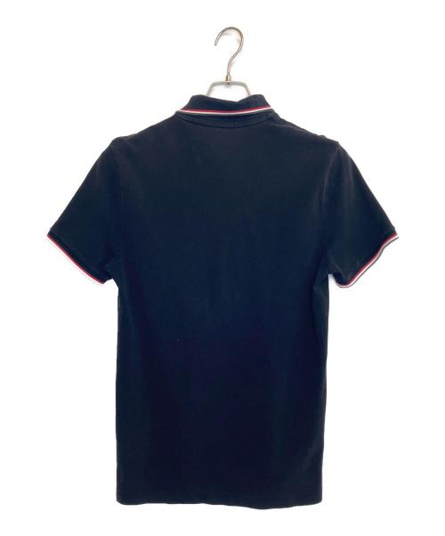 MONCLER（モンクレール）MONCLER (モンクレール) ポロシャツ ブラック サイズ:Ｍの古着・服飾アイテム