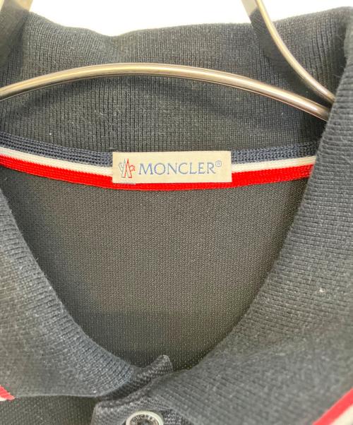 MONCLER（モンクレール）MONCLER (モンクレール) ポロシャツ ブラック サイズ:Ｍの古着・服飾アイテム