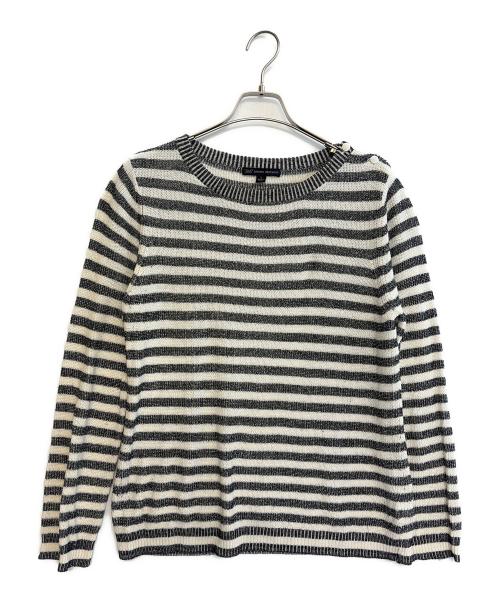 BROOKS BROTHERS（ブルックスブラザーズ）BROOKS BROTHERS (ブルックスブラザーズ) 厚手ニット ブラック×ホワイト サイズ:Lの古着・服飾アイテム