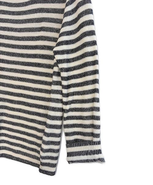 BROOKS BROTHERS（ブルックスブラザーズ）BROOKS BROTHERS (ブルックスブラザーズ) 厚手ニット ブラック×ホワイト サイズ:Lの古着・服飾アイテム
