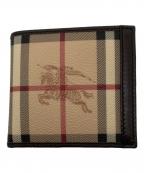 BURBERRYバーバリー）の古着「BURBERRY　2つ折り財布　」｜カーキ