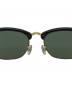 中古・古着 RAY-BAN (レイバン) luxottica (ルックスオティカ) RAY‐BANサングラスクラブマスター ブラック×ゴールド：8000円