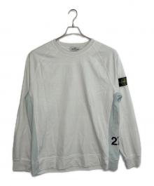 STONE ISLAND（ストーンアイランド）の古着「長袖カットソー」｜ホワイト