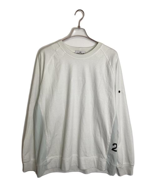 STONE ISLAND（ストーンアイランド）STONE ISLAND (ストーンアイランド) 長袖カットソー ホワイト サイズ:XLの古着・服飾アイテム