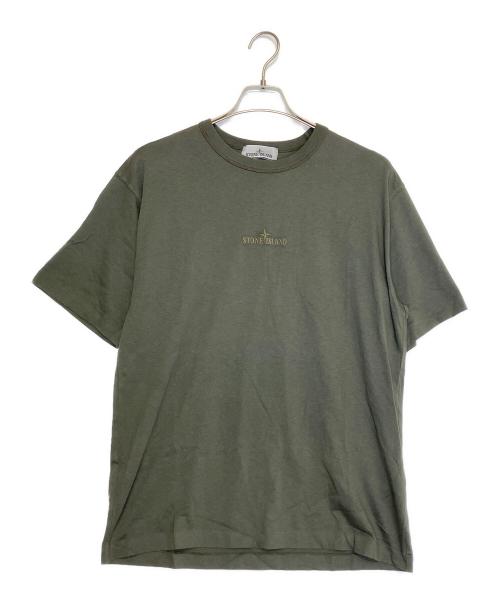 STONE ISLAND（ストーンアイランド）STONE ISLAND (ストーンアイランド) 半袖カットソー オリーブ サイズ:Sの古着・服飾アイテム
