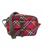 BURBERRY BLUE LABELバーバリー ブルー レーベル）の古着「ミニショルダーバッグ」｜レッド