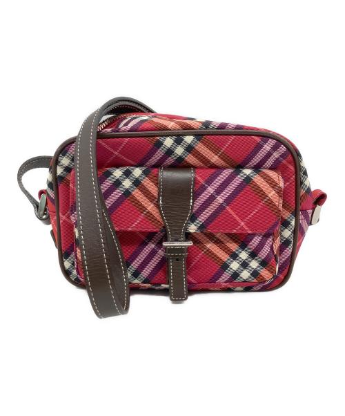 BURBERRY BLUE LABEL（バーバリー ブルー レーベル）BURBERRY BLUE LABEL (バーバリー ブルー レーベル) ミニショルダーバッグ レッドの古着・服飾アイテム