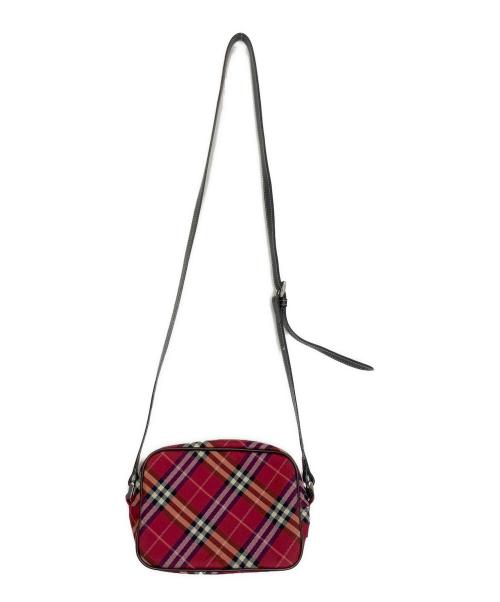 BURBERRY BLUE LABEL（バーバリー ブルー レーベル）BURBERRY BLUE LABEL (バーバリー ブルー レーベル) ミニショルダーバッグ レッドの古着・服飾アイテム