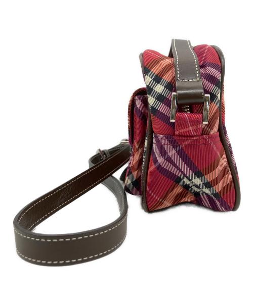 BURBERRY BLUE LABEL（バーバリー ブルー レーベル）BURBERRY BLUE LABEL (バーバリー ブルー レーベル) ミニショルダーバッグ レッドの古着・服飾アイテム