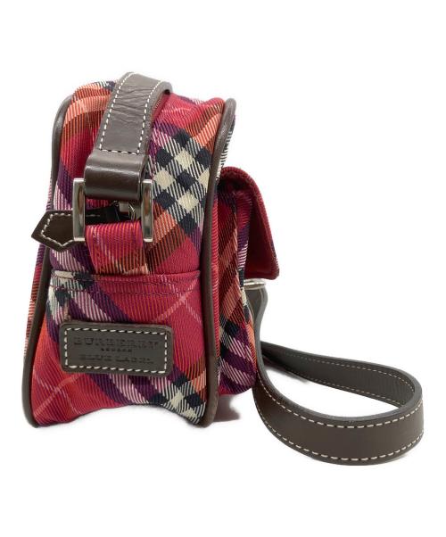 BURBERRY BLUE LABEL（バーバリー ブルー レーベル）BURBERRY BLUE LABEL (バーバリー ブルー レーベル) ミニショルダーバッグ レッドの古着・服飾アイテム