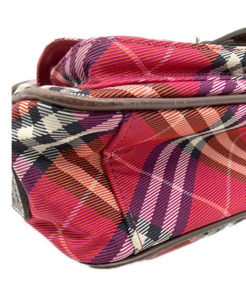 BURBERRY BLUE LABEL（バーバリー ブルー レーベル）BURBERRY BLUE LABEL (バーバリー ブルー レーベル) ミニショルダーバッグ レッドの古着・服飾アイテム
