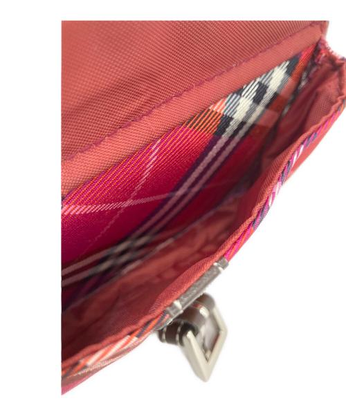 BURBERRY BLUE LABEL（バーバリー ブルー レーベル）BURBERRY BLUE LABEL (バーバリー ブルー レーベル) ミニショルダーバッグ レッドの古着・服飾アイテム