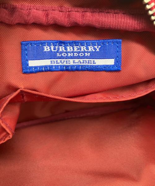 BURBERRY BLUE LABEL（バーバリー ブルー レーベル）BURBERRY BLUE LABEL (バーバリー ブルー レーベル) ミニショルダーバッグ レッドの古着・服飾アイテム