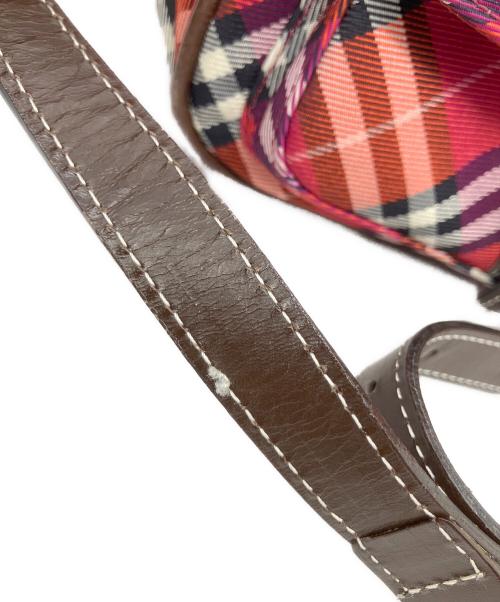 BURBERRY BLUE LABEL（バーバリー ブルー レーベル）BURBERRY BLUE LABEL (バーバリー ブルー レーベル) ミニショルダーバッグ レッドの古着・服飾アイテム