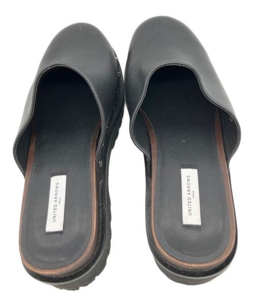 UNITED ARROWS（ユナイテッドアローズ）UNITED ARROWS (ユナイテッドアローズ) UNITED ARROWS（ユナイテッドアローズ）厚底サンダル ブラック サイズ:38の古着・服飾アイテム