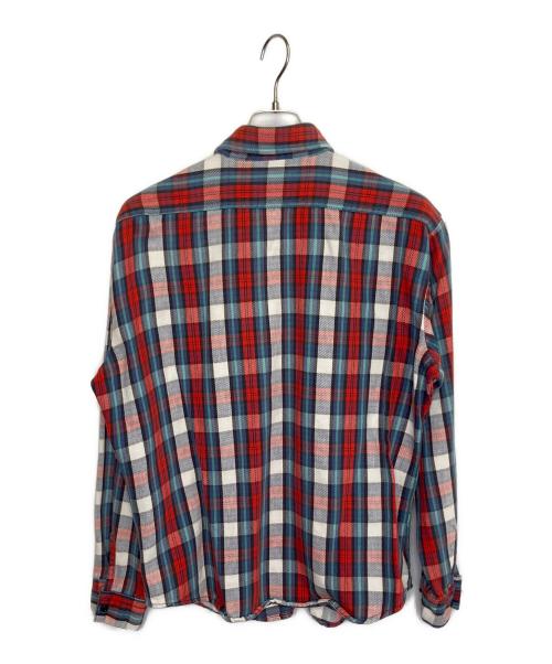 FIVE BROTHER（ファイブブラザー）FIVE BROTHER (ファイブブラザー) 長袖シャツ レッド×グレー サイズ:Lの古着・服飾アイテム