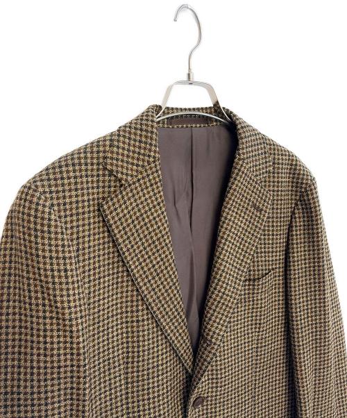 URBAN RESEARCH DOORS（アーバンリサーチドアーズ）URBAN RESEARCH DOORS (アーバンリサーチドアーズ) ウールジャケット ブラウン サイズ:Lの古着・服飾アイテム
