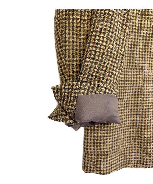 URBAN RESEARCH DOORS（アーバンリサーチドアーズ）URBAN RESEARCH DOORS (アーバンリサーチドアーズ) ウールジャケット ブラウン サイズ:Lの古着・服飾アイテム