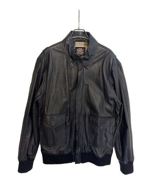 HERRING BONE（ヘリンボーン）HERRING BONE (ヘリンボーン) レザージャケット ブラック サイズ:Lの古着・服飾アイテム