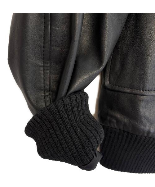 HERRING BONE（ヘリンボーン）HERRING BONE (ヘリンボーン) レザージャケット ブラック サイズ:Lの古着・服飾アイテム