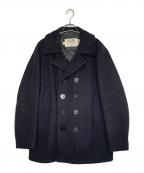 Schottショット）の古着「Schott ショット 1995年製 740 PEA COAT ピーコート Pコート メルトン 厚手 ダークネイビー」｜ネイビー