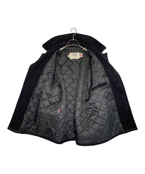 Schott（ショット）Schott (ショット) Schott ショット 1995年製 740 PEA COAT ピーコート Pコート メルトン 厚手 ダークネイビー ネイビー サイズ:38の古着・服飾アイテム