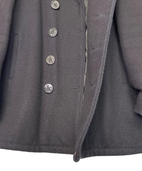Schott（ショット）Schott (ショット) Schott ショット 1995年製 740 PEA COAT ピーコート Pコート メルトン 厚手 ダークネイビー ネイビー サイズ:38の古着・服飾アイテム