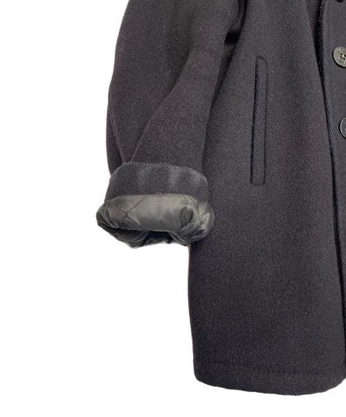 Schott（ショット）Schott (ショット) Schott ショット 1995年製 740 PEA COAT ピーコート Pコート メルトン 厚手 ダークネイビー ネイビー サイズ:38の古着・服飾アイテム