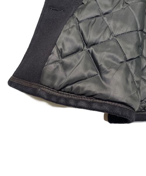 Schott（ショット）Schott (ショット) Schott ショット 1995年製 740 PEA COAT ピーコート Pコート メルトン 厚手 ダークネイビー ネイビー サイズ:38の古着・服飾アイテム