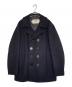Schott（ショット）の古着「Schott ショット 1995年製 740 PEA COAT ピーコート Pコート メルトン 厚手 ダークネイビー」｜ネイビー