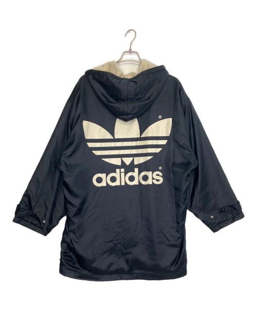 adidas（アディダス）adidas (アディダス) ベンチコート ブラック×ベージュ サイズ:Lの古着・服飾アイテム