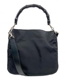 GUCCI（グッチ）の古着「バンブー ハンドバッグ」｜ブラック