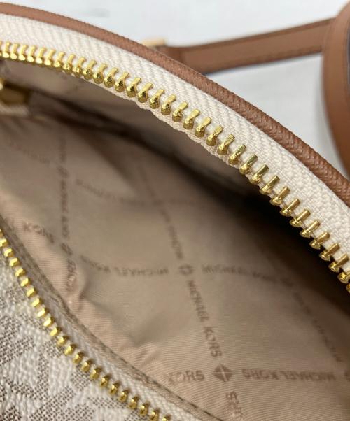 MICHAEL KORS（マイケルコース）MICHAEL KORS (マイケルコース) JET SET TRAVEL アイボリー×ブラウンの古着・服飾アイテム