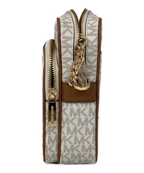 MICHAEL KORS（マイケルコース）MICHAEL KORS (マイケルコース) JET SET TRAVEL アイボリー×ブラウンの古着・服飾アイテム