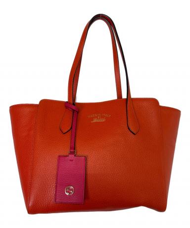 中古・古着通販】GUCCI (グッチ) スウィング トートバッグ オレンジ