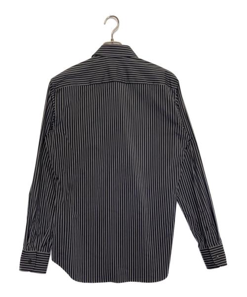 PRADA（プラダ）PRADA (プラダ) 長袖シャツ ブラック×グレー サイズ:39の古着・服飾アイテム